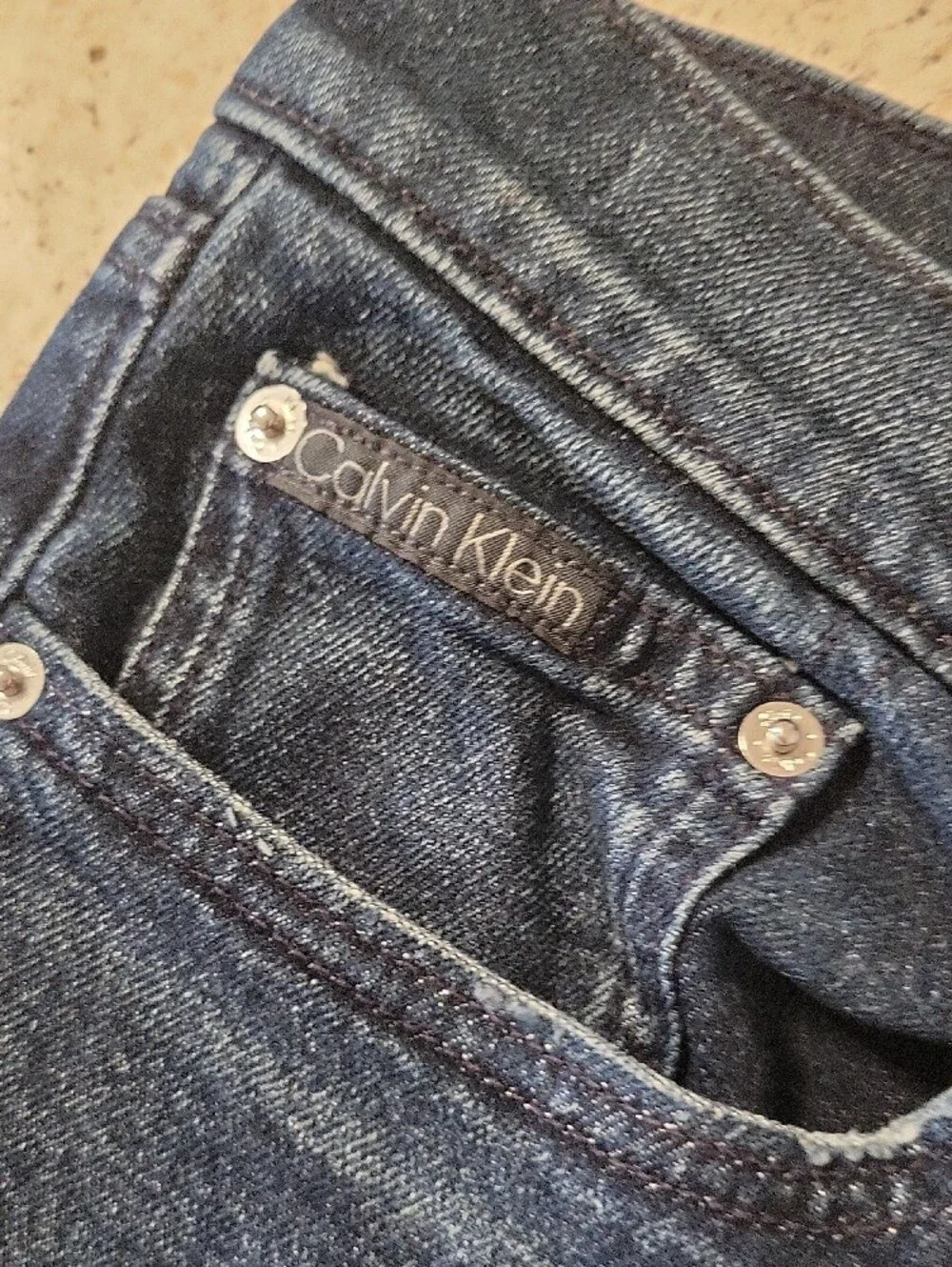 Calvin Klein Men’s Indigo Straight-Leg Jeans